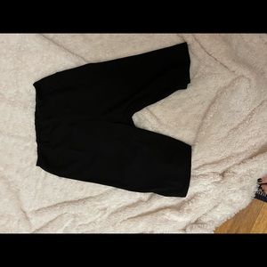 Boutique black biker shorts